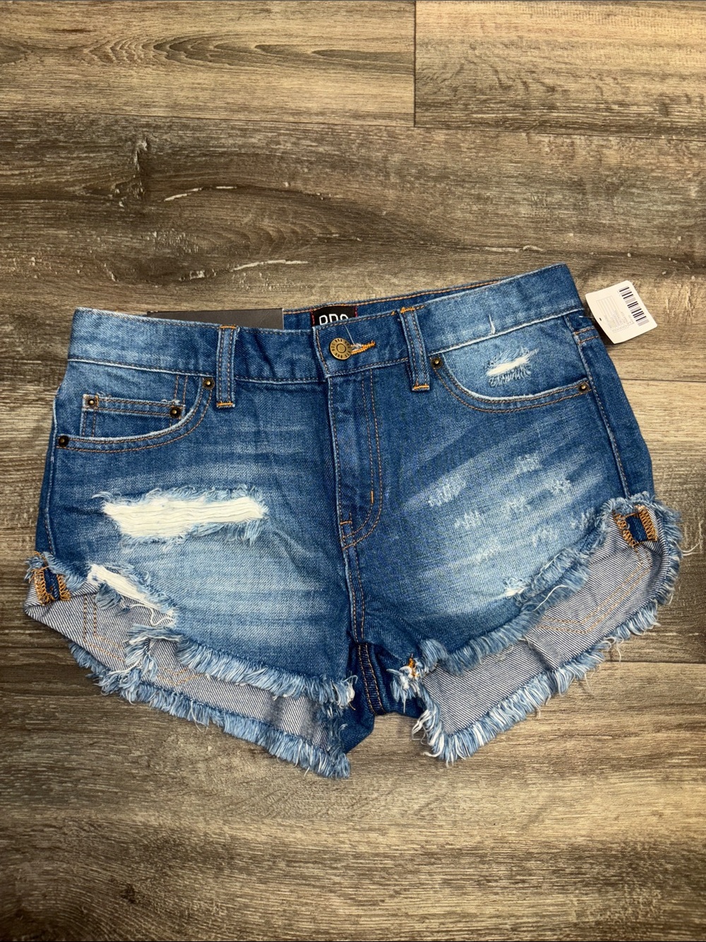 NWT BDG Urban Outfitters Boyfriend Low Rise Distressed Women's Shorts, sz 24